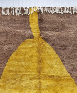 brown and yellow rug