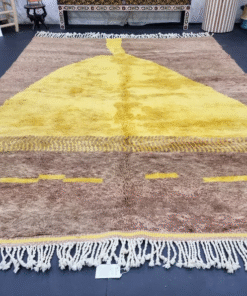brown and yellow rug