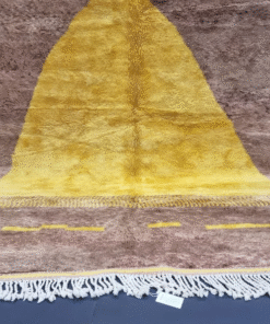 brown and yellow rug