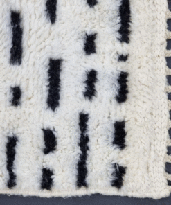 orange and white rug