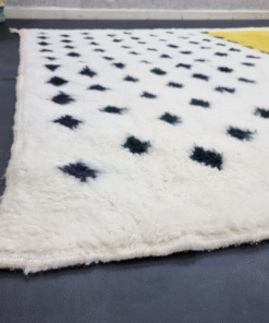 yellow and white rug