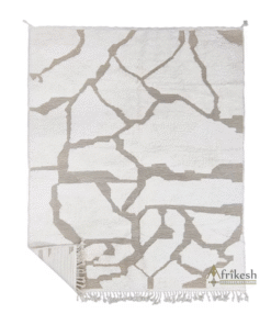 off white and tan Rug