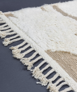 off white and tan Rug