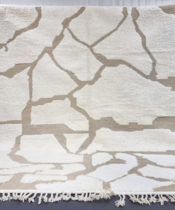 off white and tan Rug