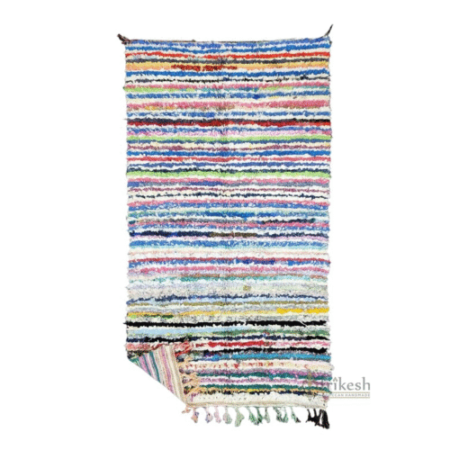white and blue Rug