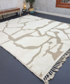 off white and tan Rug