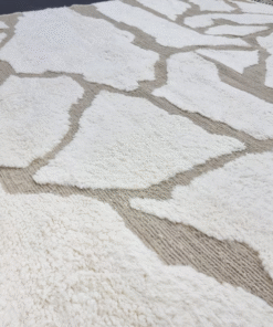 off white and tan Rug