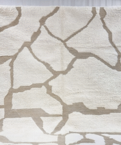 off white and tan Rug