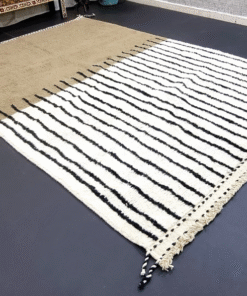 Light Brown and White Rug