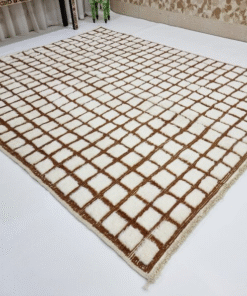 Unique brown rug