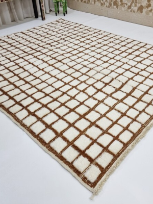 Unique brown rug