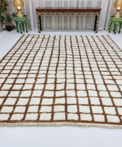 Unique brown rug