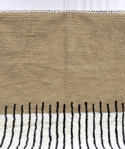 Light Brown and White Rug