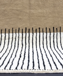 Light Brown and White Rug