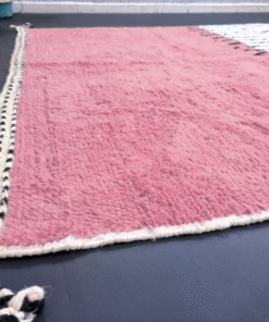 Pink and White Rug