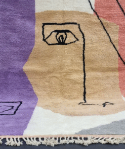 Purple and Beige Rug