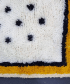 Dotted blue and yellow Rug