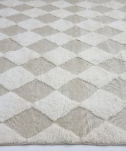 off white and beige rug