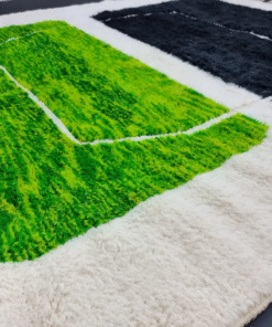 Green and Black Rug