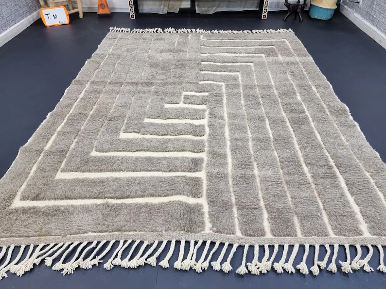 Taupe and Beige Rug
