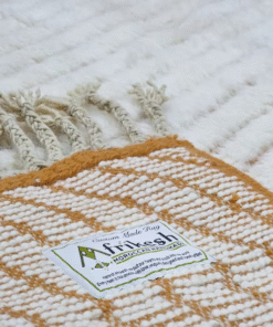 White and Orange Rug