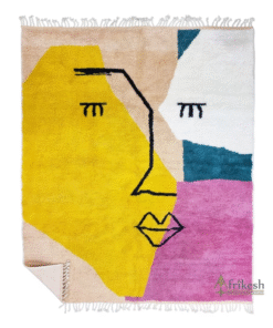 Unique Yellow and Purple Rug