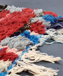 Faded Red and Black Rug