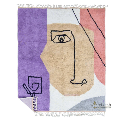 Purple and Beige Rug