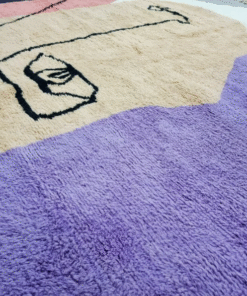 Purple and Beige Rug