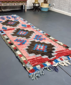 Faded Red and Black Rug