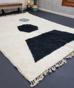 White and Black Rug