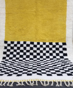 Yellow and Black Rug