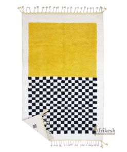 Yellow and Black Rug