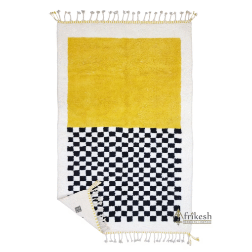 Yellow and Black Rug