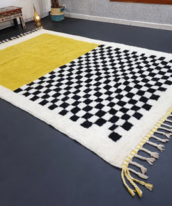 Yellow and Black Rug