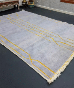 Heather Purple and Mustard Rug