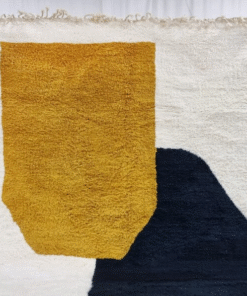 Dark Mustard and Black Rug