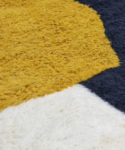 Dark Mustard and Black Rug