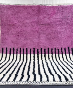 Orchid Purple and Black Rug