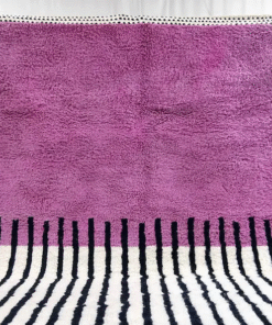 Orchid Purple and Black Rug