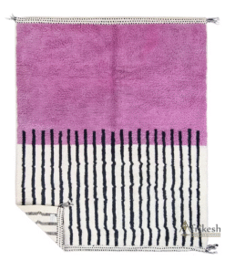 Orchid Purple and Black Rug