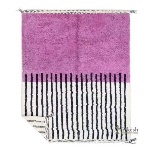 Orchid Purple and Black Rug