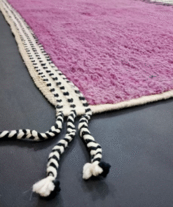 Orchid Purple and Black Rug