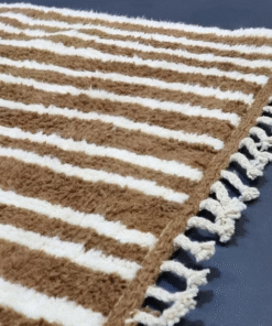 Brown and White Rug