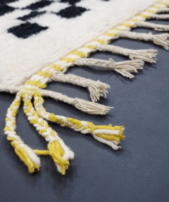 Yellow and Black Rug