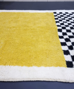 Yellow and Black Rug