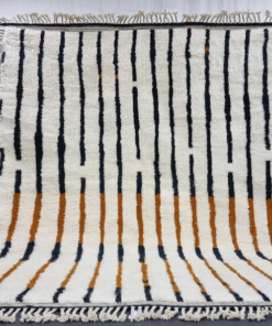 Black and Tawny Brown Rug