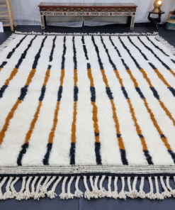 Black and Tawny Brown Rug