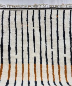 Black and Tawny Brown Rug