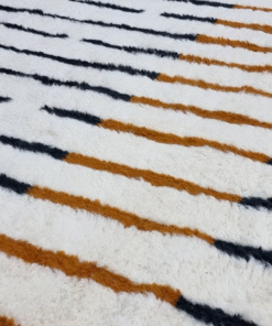 Black and Tawny Brown Rug